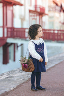 Robe - Marine à bretelles croisées