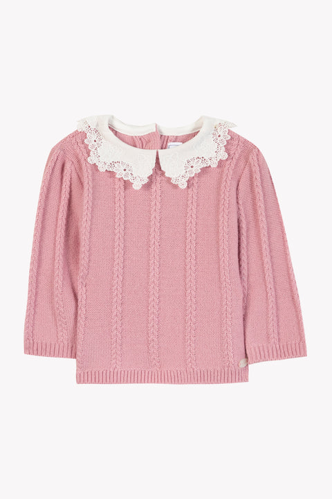 Pull - Eglantine col broderie anglaise - Image principale