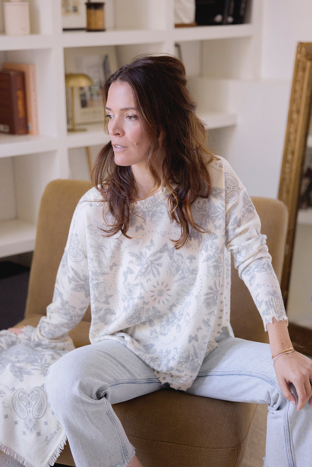 Pull Femme - Gris clair Kujten x Tartine et Chocolat - Image principale