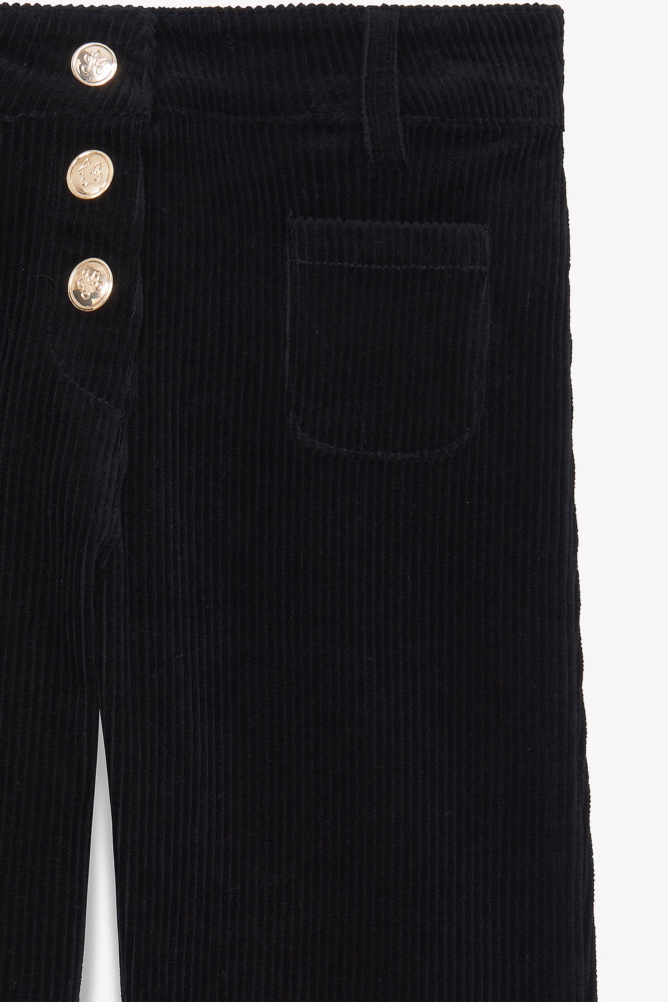 Pantalon - Noir en velours