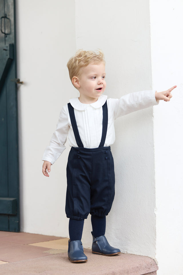 Salopette - Marine à boutons - Image principale