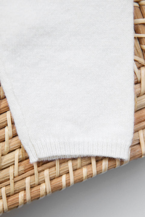 Pantalon - Ecru avec jeux de volants - Image principale