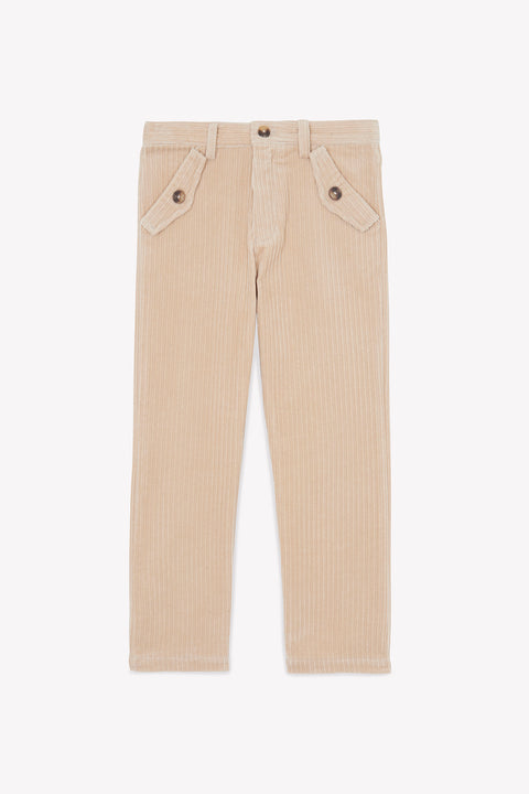 Pantalon - Beige en velours - Image principale