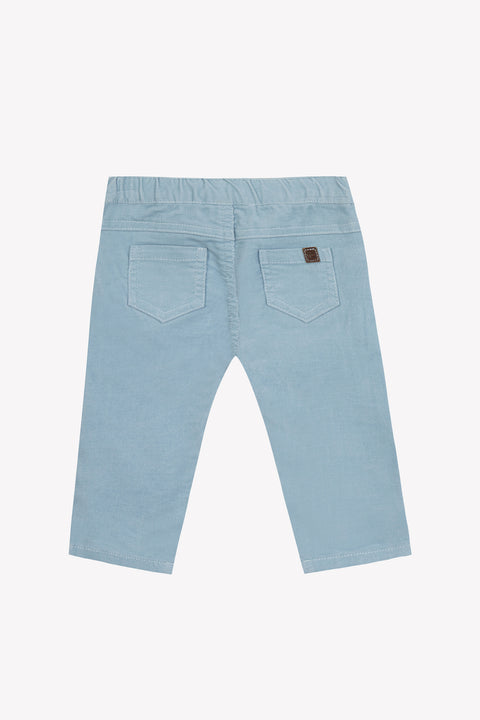 Pantalon - Bleu glacier en velours - Image principale