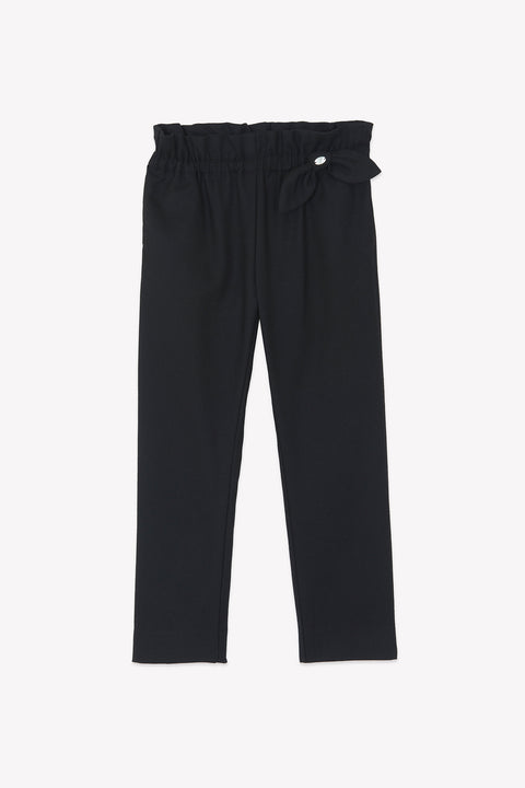 Pantalon - Noir en flanelle - Image principale