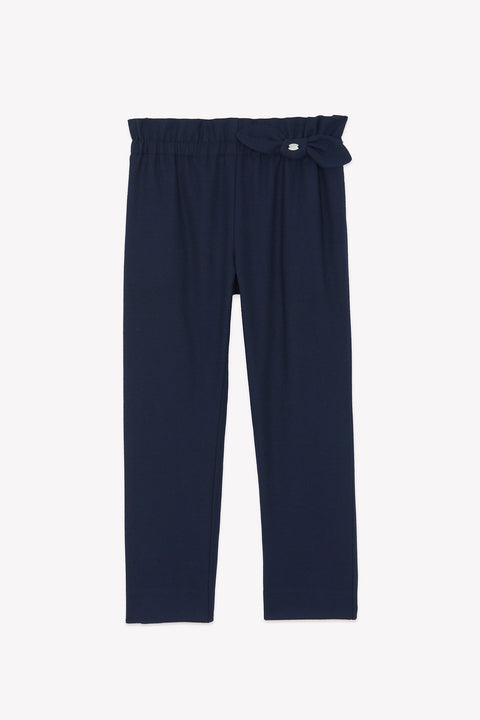 Pantalon - Marine en flanelle - Image principale