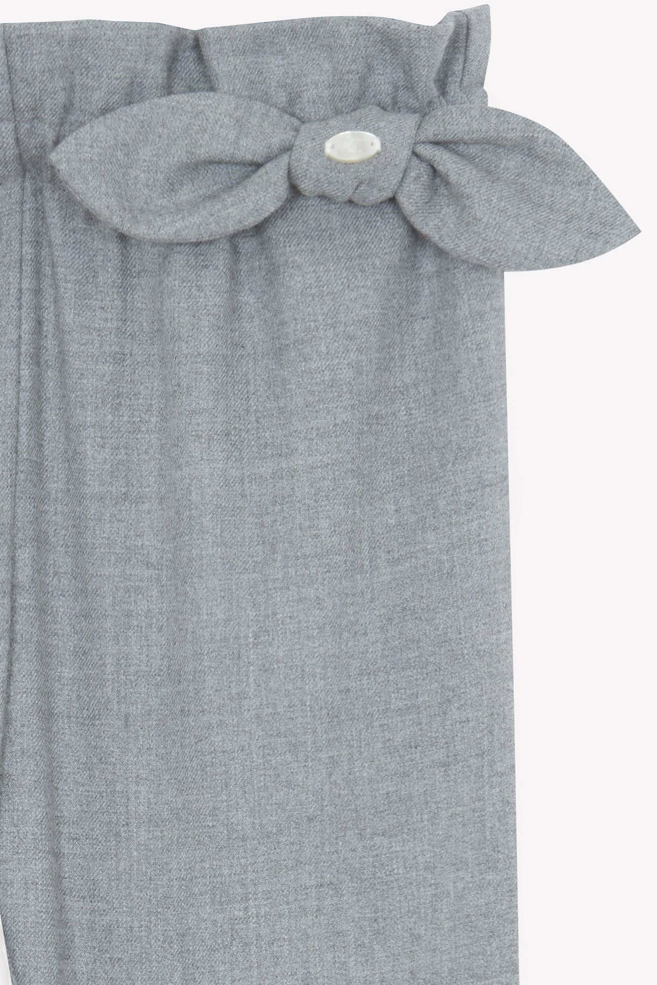 Pantalon - Gris chiné en flanelle