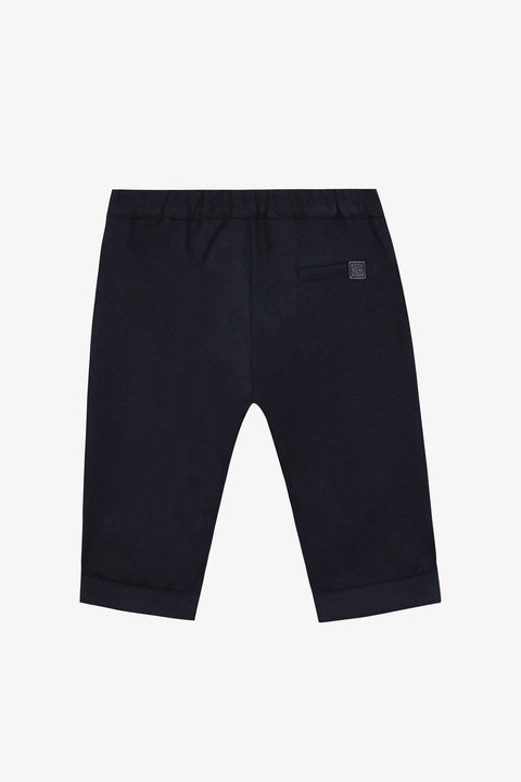 Pantalon - Marine en flanelle - Image principale