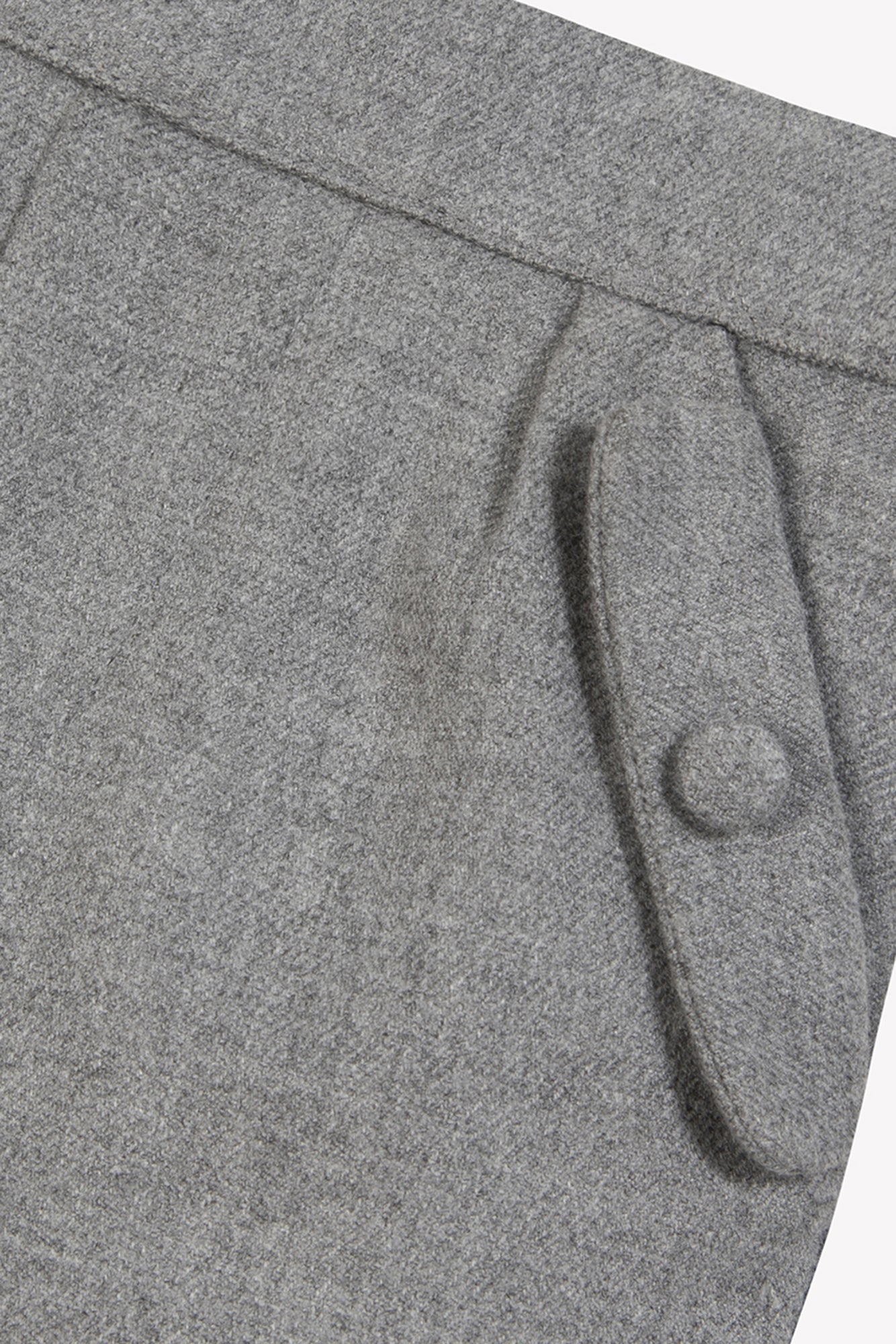 Pantalon - Gris chiné en flanelle