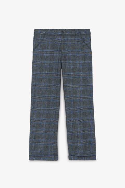 Hose - Grau gebeugt an Karo - Image principale