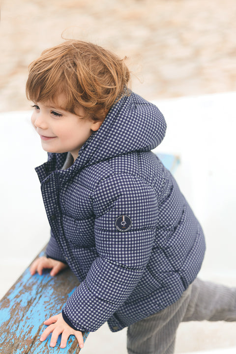 Doudoune - Marine vichy - Image principale