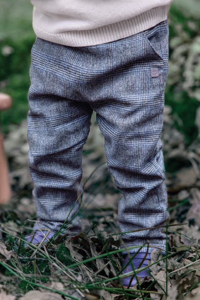 Pantalon - Gris chiné à carreaux - Image principale