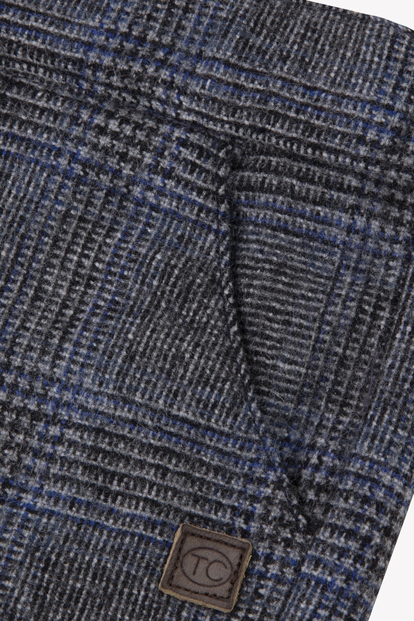 Pantalon - Gris chiné à carreaux