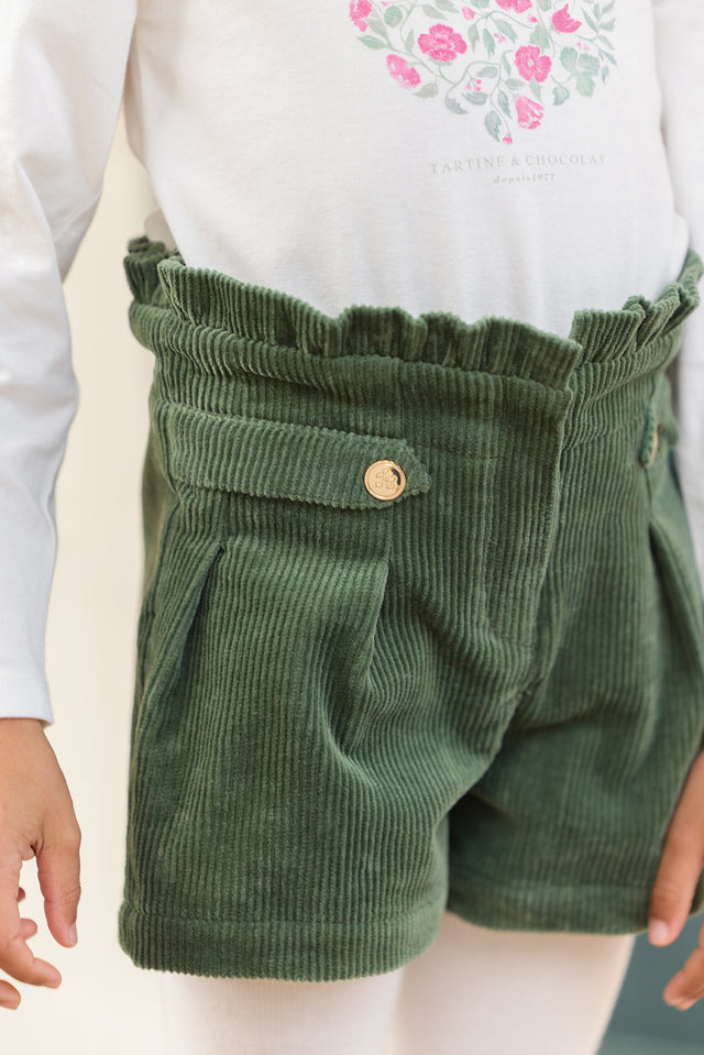 Short - Vert de gris velours - Image principale