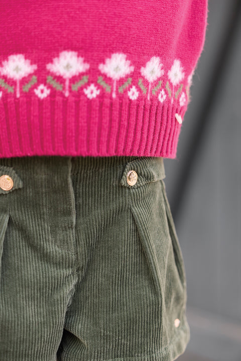 Short - Vert de gris velours - Image principale