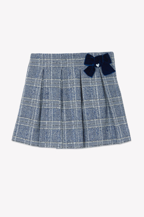 Jupe - Marine à carreaux - Image principale