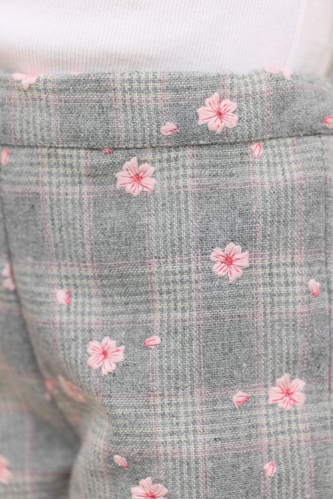 Short - Gris chiné à carreaux - Image principale