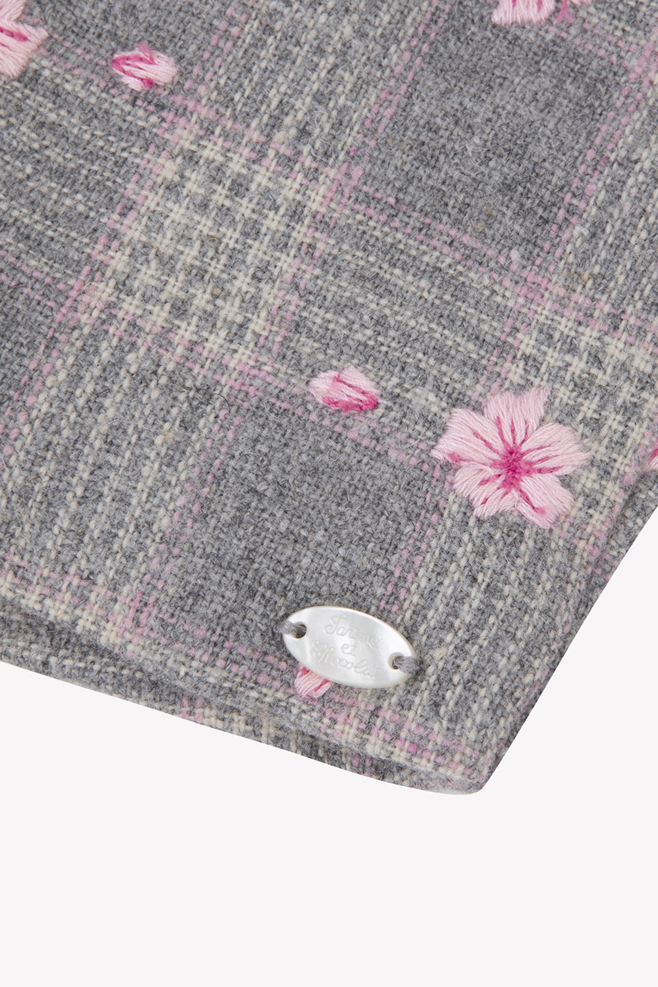 Short - Gris chiné à carreaux