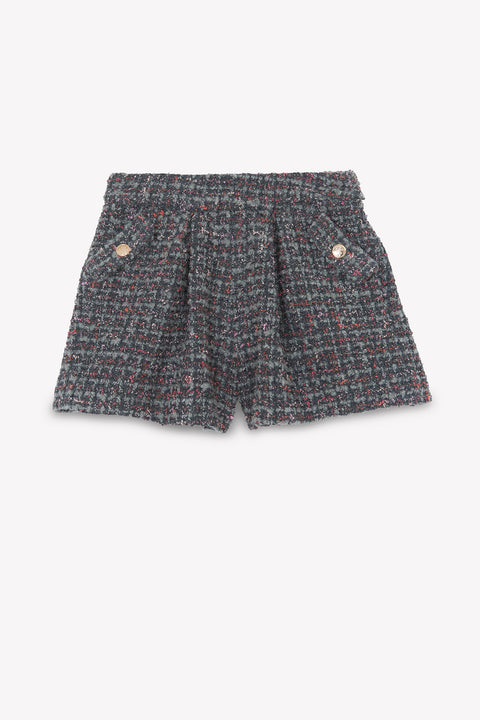 Short - Gris foncé tweed - Image principale