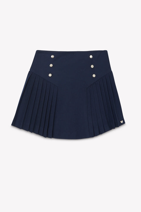 Falda - Plisados religiosos azul marino - Image principale