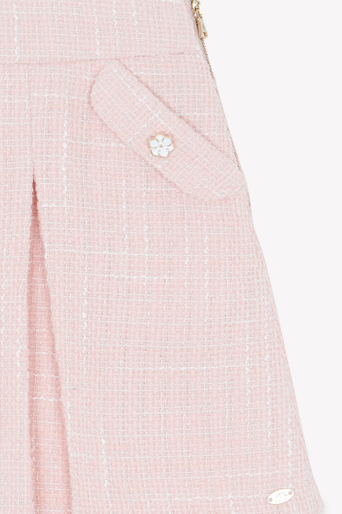 Jupe - Rose poudré tweed - Image principale