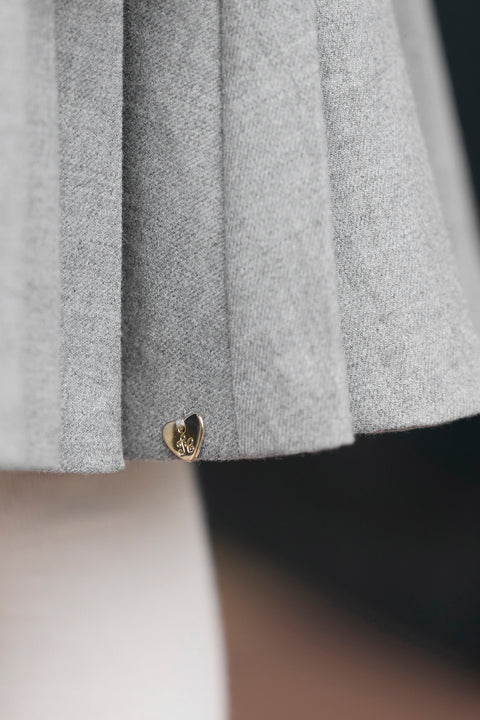 Robe - Gris plissé - Image principale