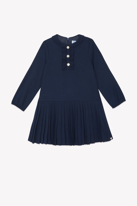 Robe - Marine plissé - Image principale