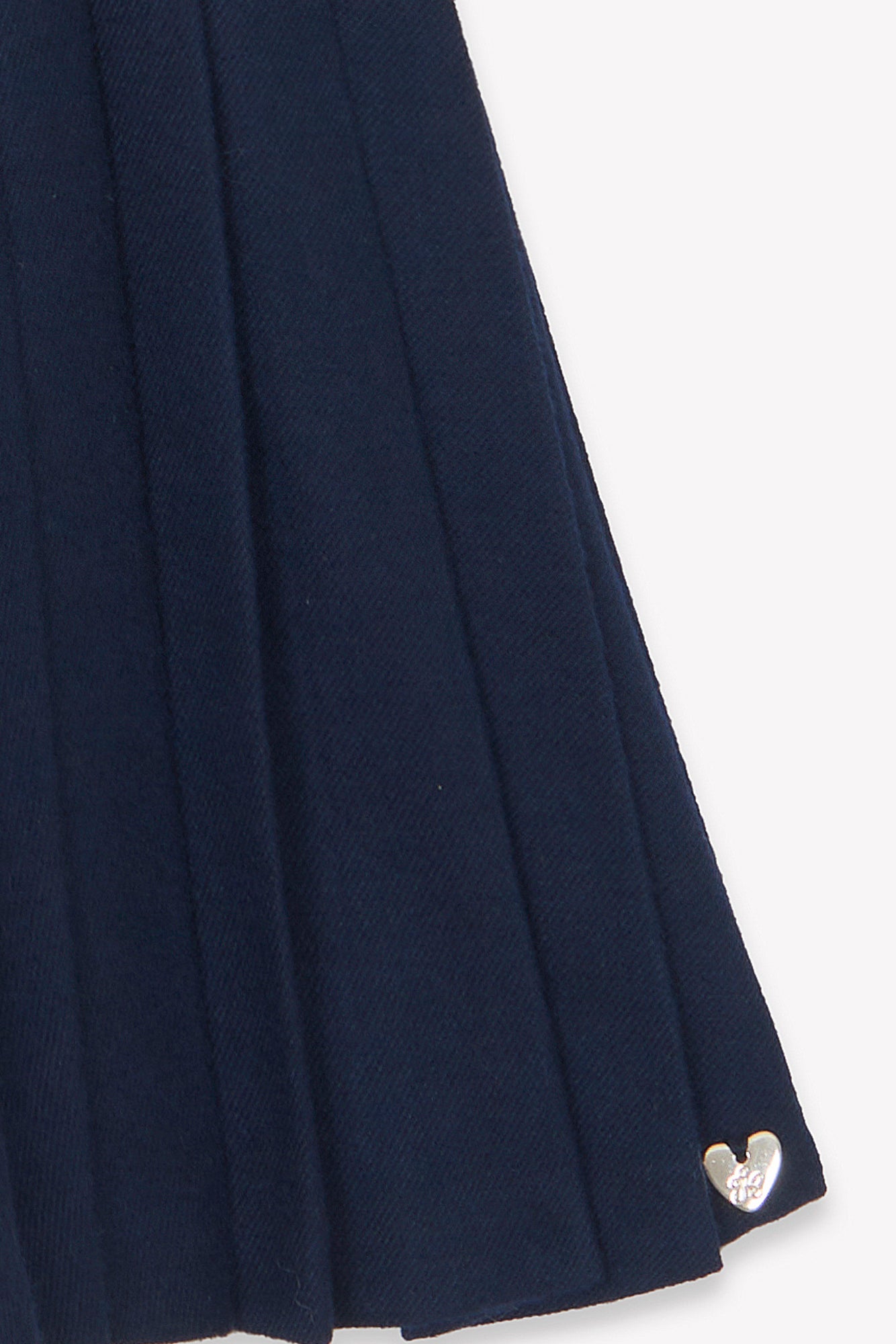 Kleid - Marineblau Falten-