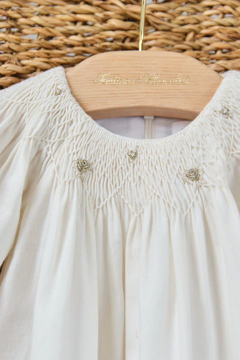 Dress - Ecru Collar smock - Image principale