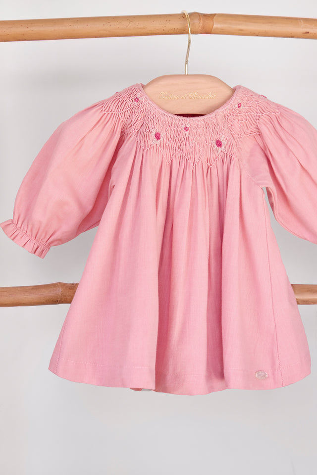 Dress - Pale pink Collar smock - Image principale