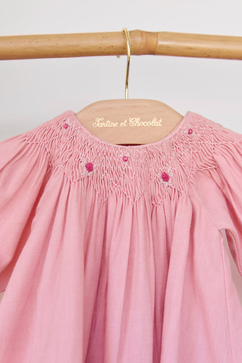 Dress - Pale pink Collar smock - Image principale