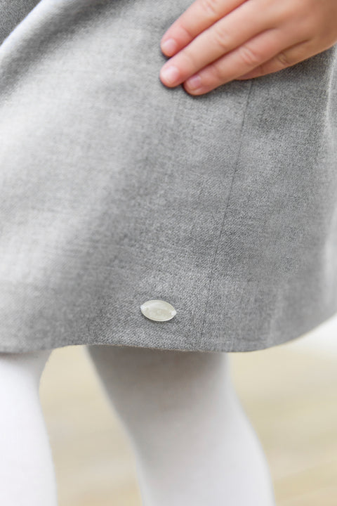 Robe - Gris chiné à bretelles croisées - Image principale