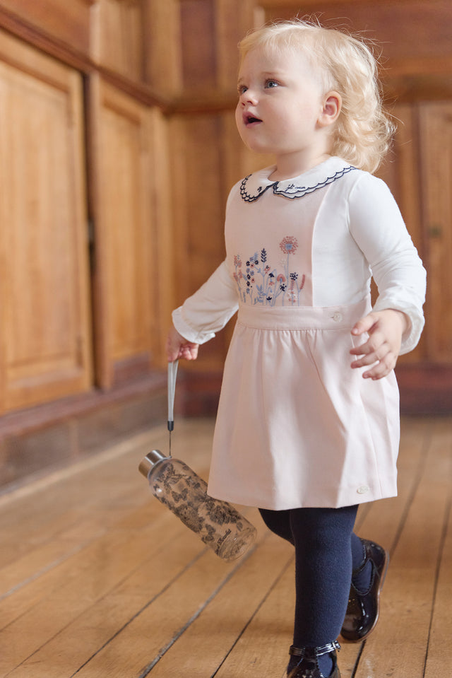 Robe - Rose pâle à bretelles croisées - Image principale