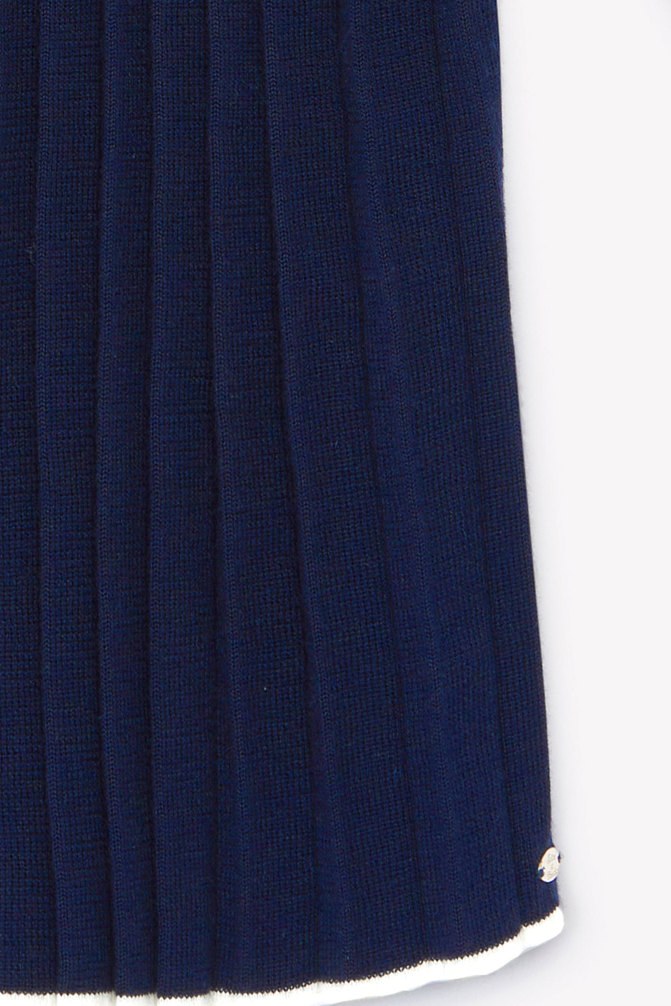 Kleid - Marineblau Falten-