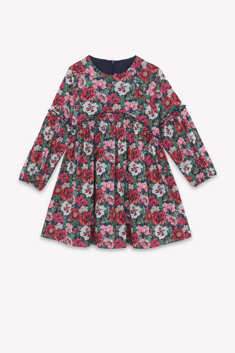 Robe - Magenta tissu liberty - Image principale