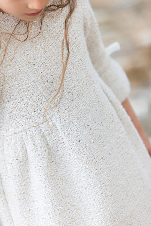 Dress - Ecru tweed - Image principale