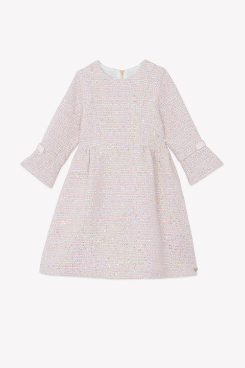 Robe - Rose pâle en tweed - Image principale