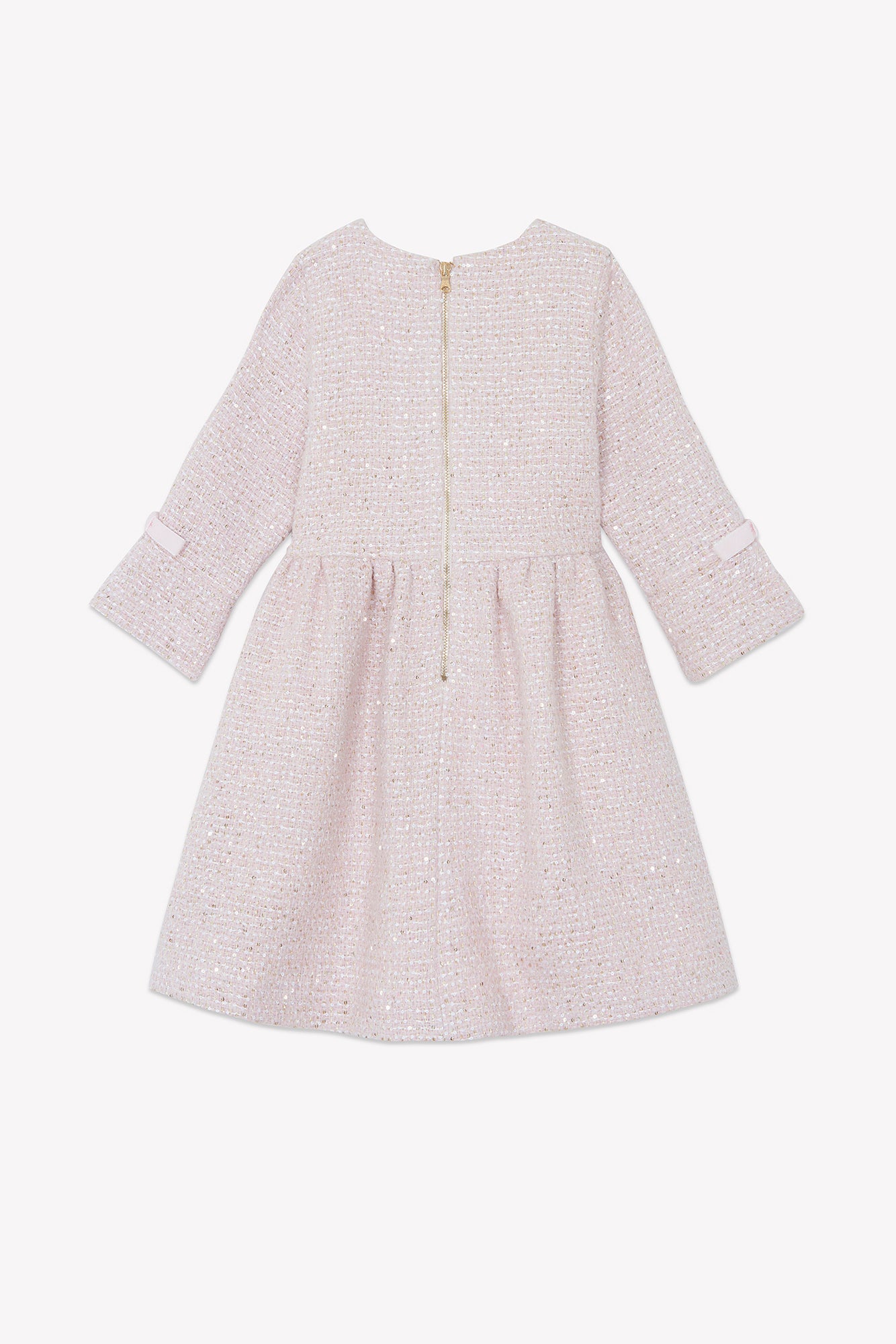 Kleid - Blassrosa Tweed