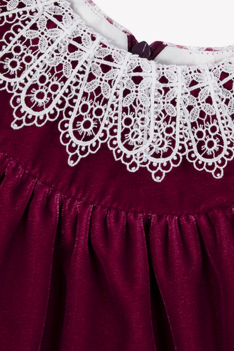 Robe - Prune en velours - Image principale