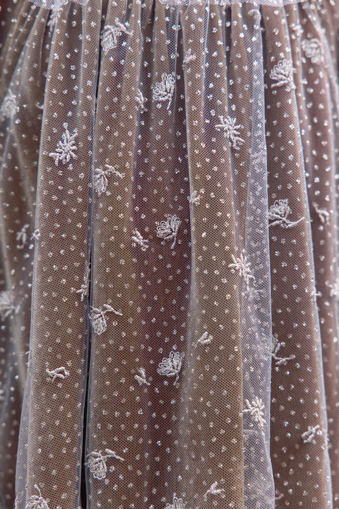 Robe - Bronze velours et tulle - Image principale