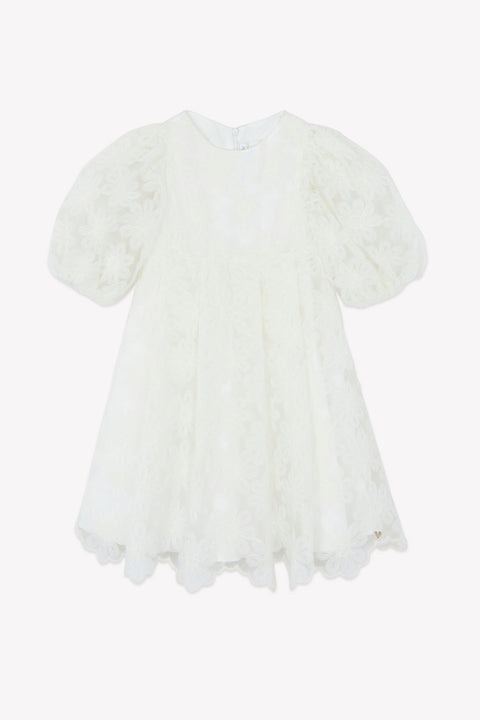 Robe - Ecru tulle fleuri - Image principale