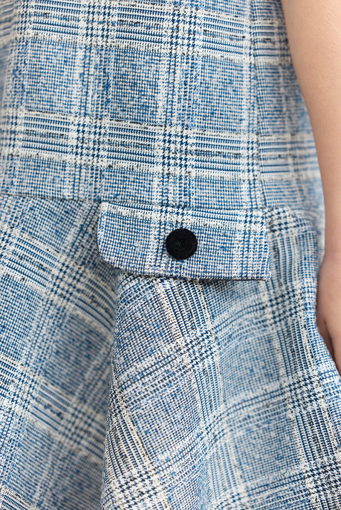 Dress - Navy tweed - Image principale