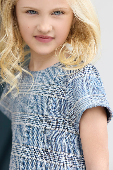 Dress - Navy tweed - Image principale