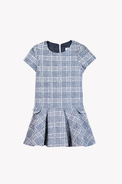 Robe - Marine en tweed - Image principale