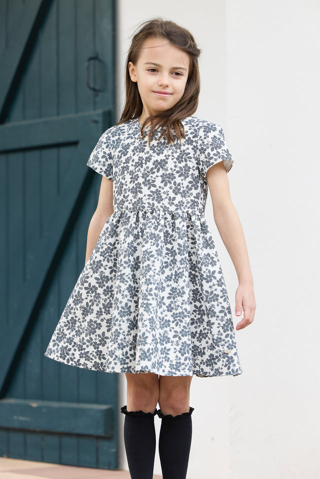 Dress - Ecru flowery - Image principale