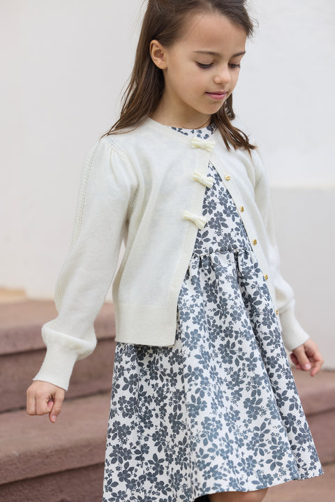 Dress - Ecru flowery - Image principale