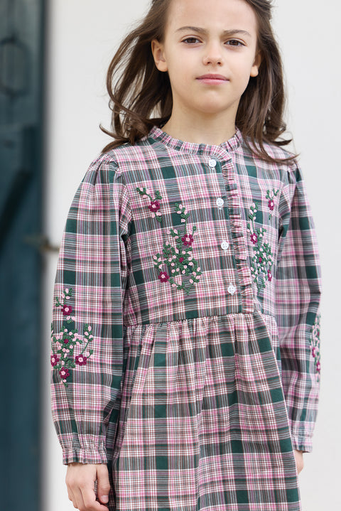 Dress - Green of Grey has Check - Image principale