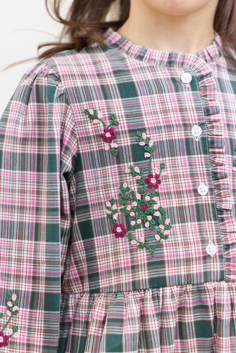 Dress - Green of Grey has Check - Image principale