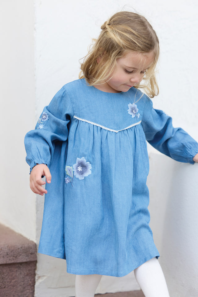 Robe - Chambray broderies - Image principale