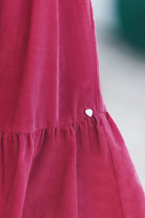 Robe - Magenta velours - Image principale